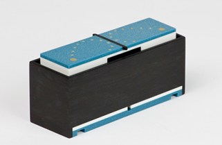 Blue Boy - Ebony, Corian, Brass - $475